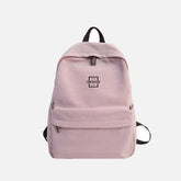 Solid color nylon waterproof Backpack Bag∣日系校園風背包