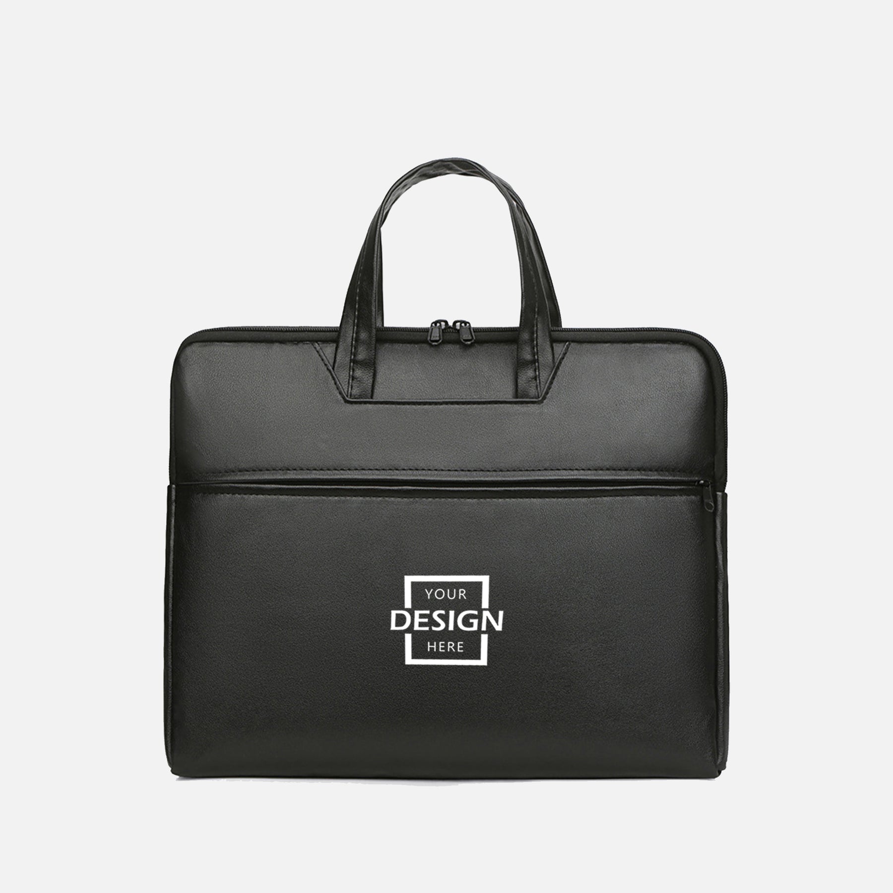 Simple PU briefcase Laptop bag∣純色商務手提電腦包