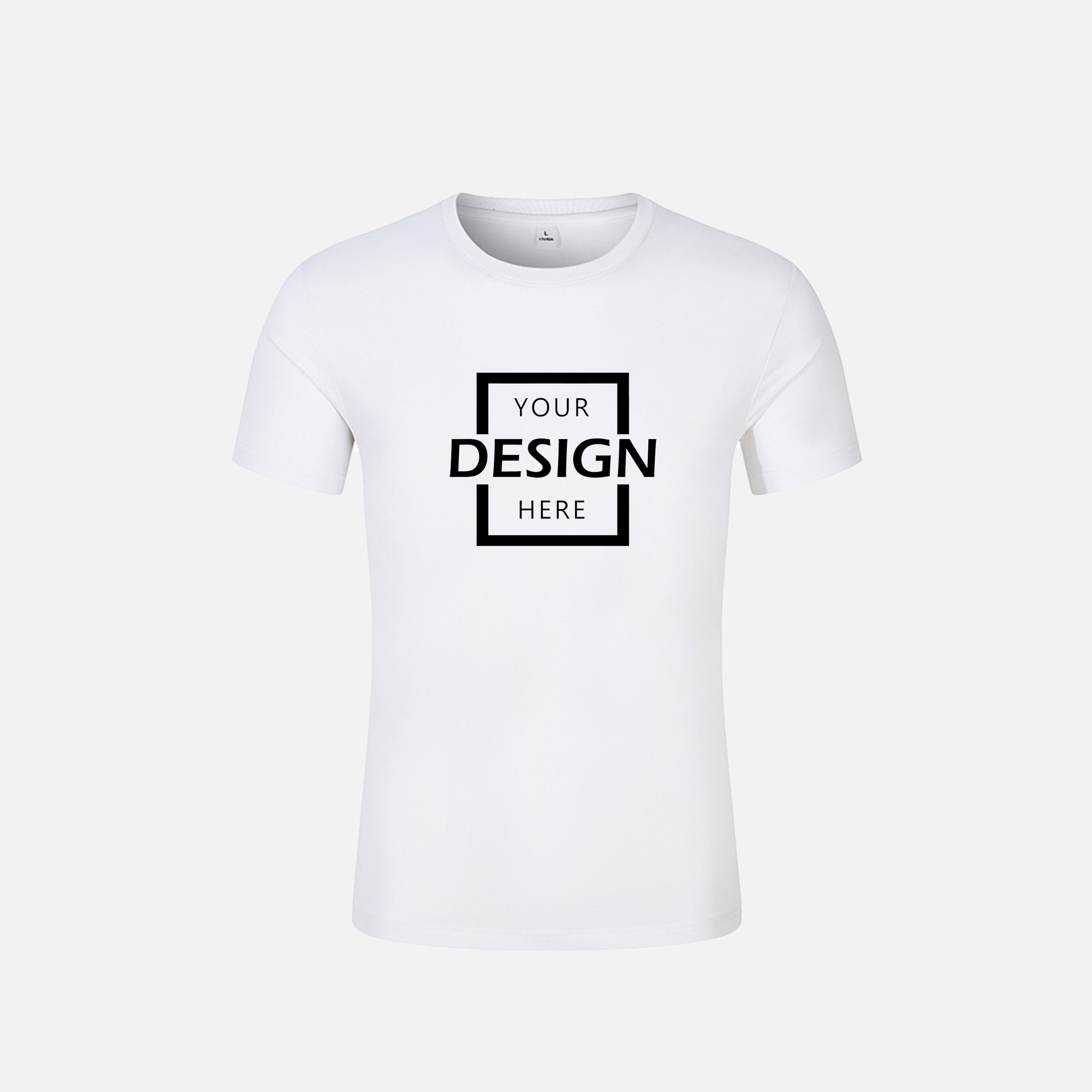 200g all-match solid color round neck Polyester T-shirt | HK 衫 聚酯T恤衫定制
