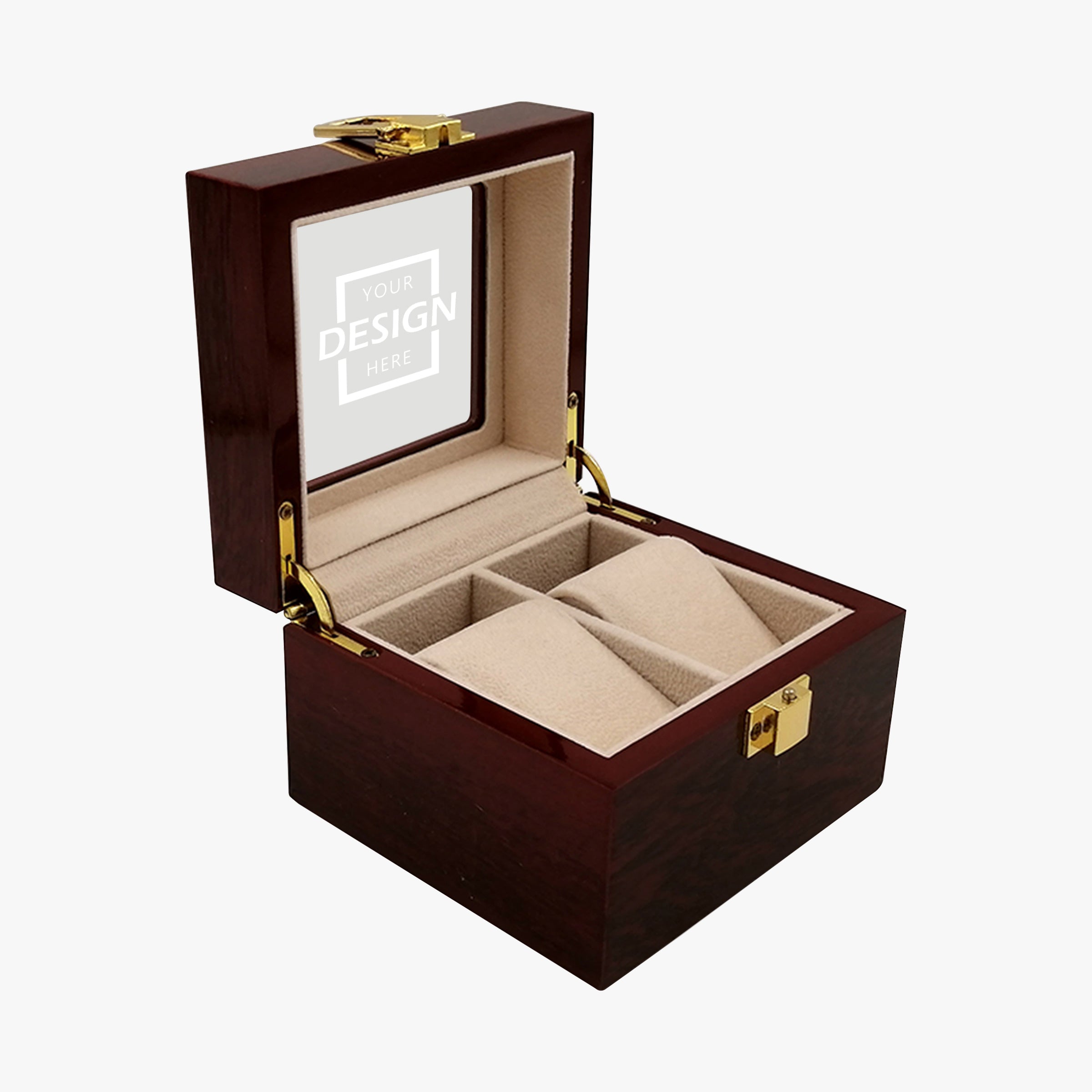 Minimalism Homeware Jewelry Box | 雙錶位烤漆木質高檔手錶收納盒BG09-12