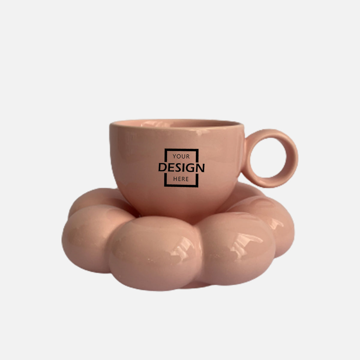 flower ceramic coffee mug Fashion Mug∣花朵陶瓷咖啡杯碟套裝BG07-6