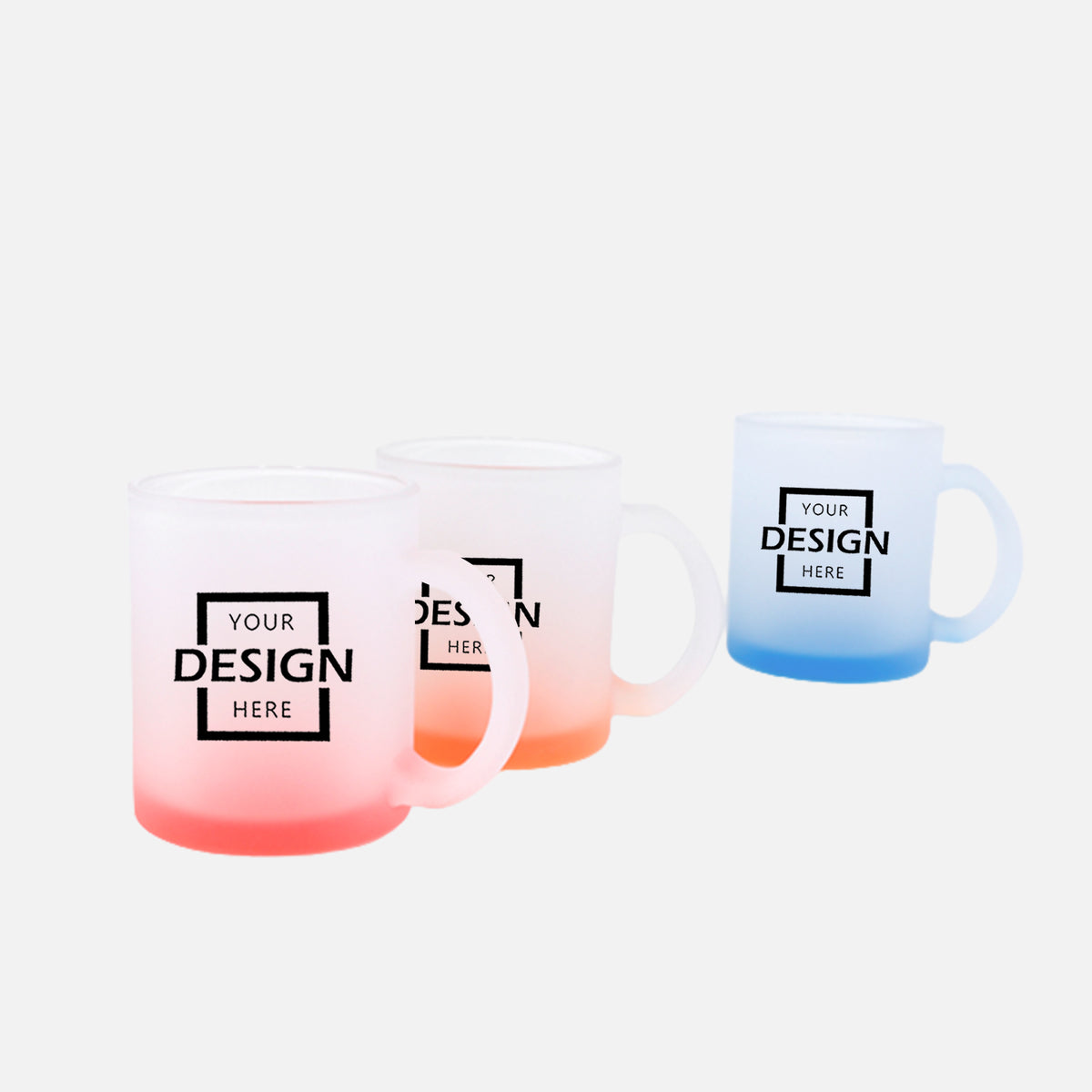 Custom colored frosted Glass cup∣HK訂製彩色玻璃杯馬克杯