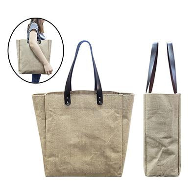 Eco Friendly Jute Tote Bag with Shoulder Strap