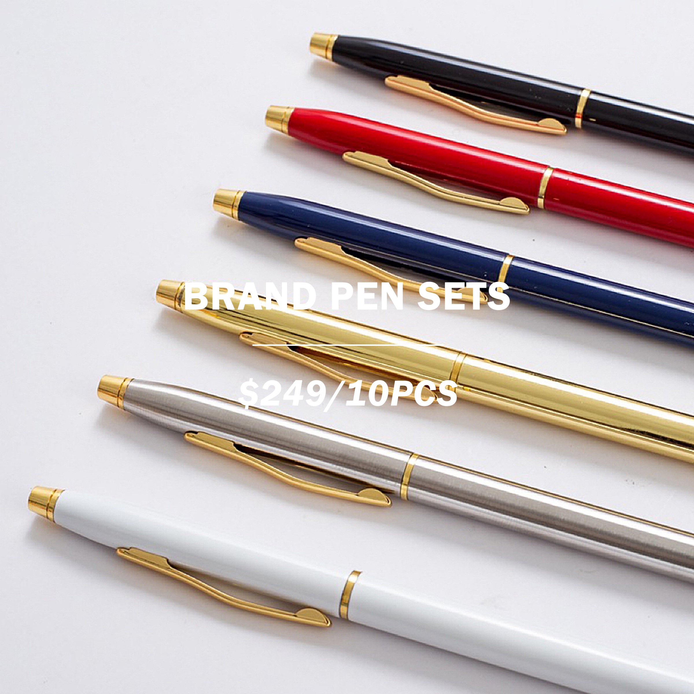 【FAMILY GIFTS】Ballpoint & roller pen printing logo x 10 pcs | 圓珠筆10件套訂製 簽字筆訂製