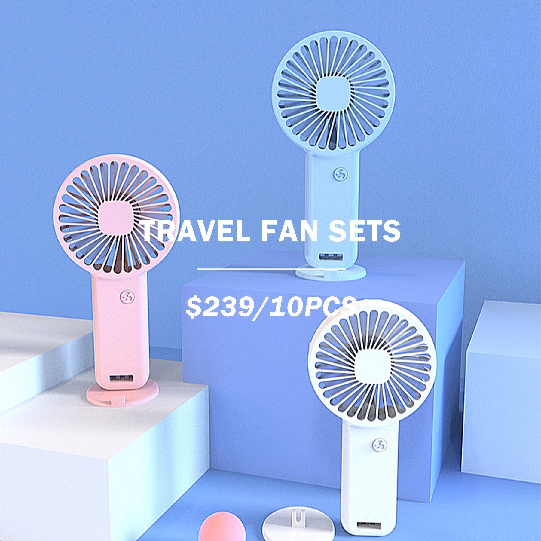 Handheld Electronic Fan | 便攜手持夏日清涼風扇靜音戶外迷你風扇定制
