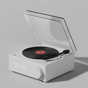 【數碼電子禮品】復古黑膠無線藍牙小型錄音機高音質迷你便攜音響