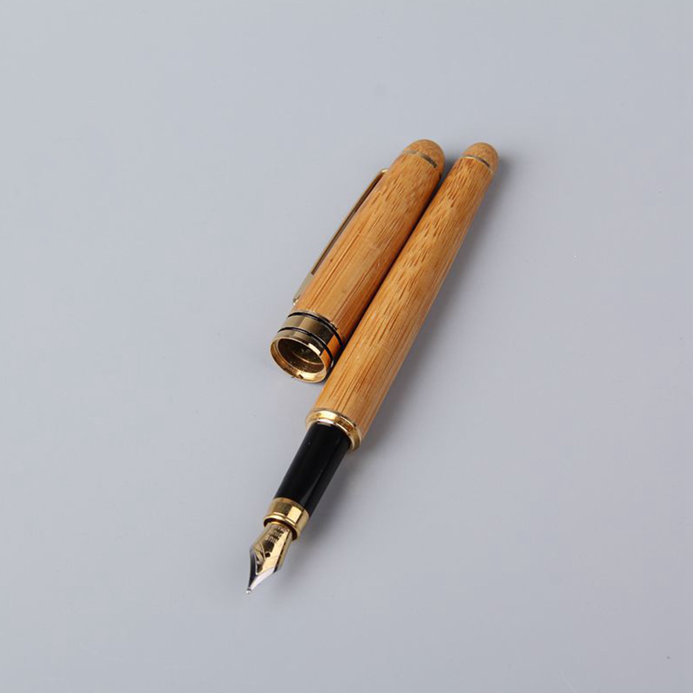 Bamboo Pen Wooden Box Set | 竹筆中性筆鋼筆書寫簽字筆創意木盒可刻字禮品BG17-9