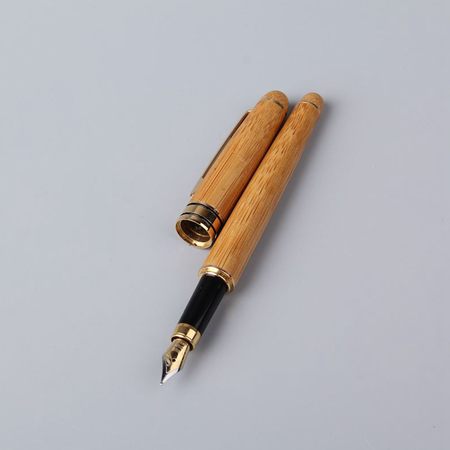 Bamboo Pen Wooden Box Set | 竹筆中性筆鋼筆書寫簽字筆創意木盒可刻字禮品
