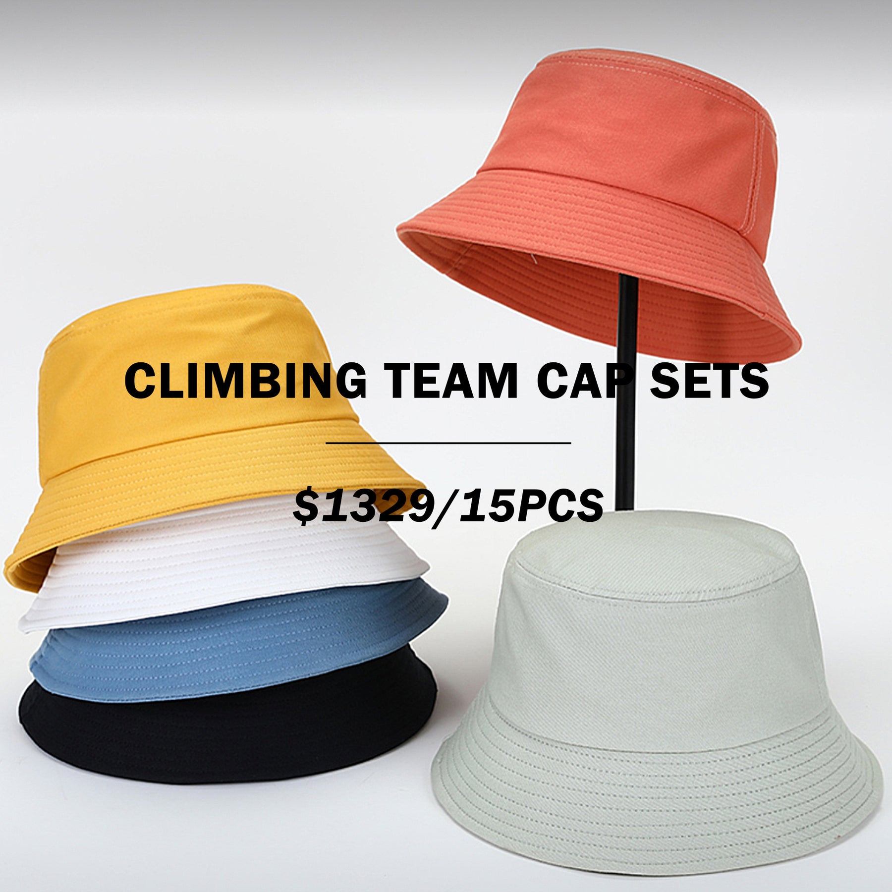 【Climbing  Gifts】 Bucket Hat & Sun Hat Customization Bucket Hat & Sun Hat Printing Logo x 15pcs|漁夫帽15件套訂製 登山帽訂製