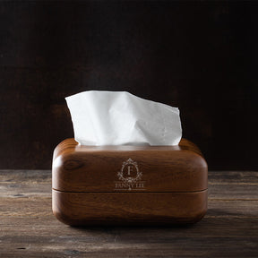 【家居系列】胡桃木紙巾盒輕奢高級感 客製實用實木收納盒