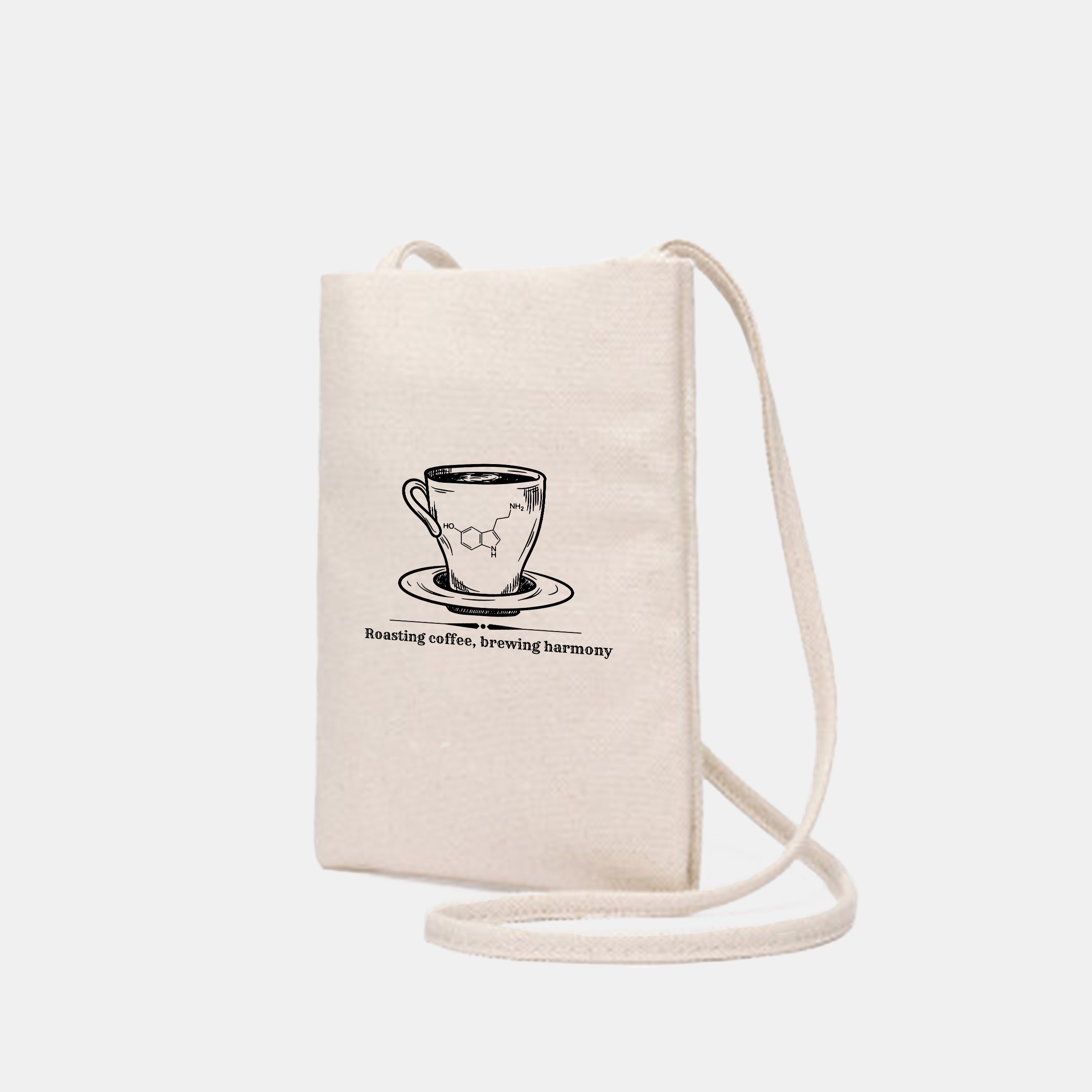 【Coffee Shop系列】純色帆布手機包斜挎百搭休閒小方包BG01-10