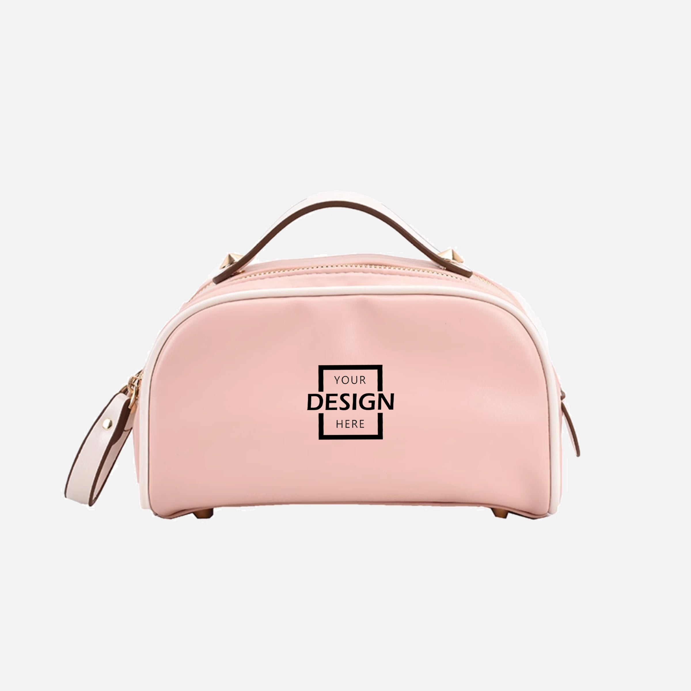 PU Bag Makeup bag |簡約雙拉鏈大容量便攜化妝包定制BG34-6