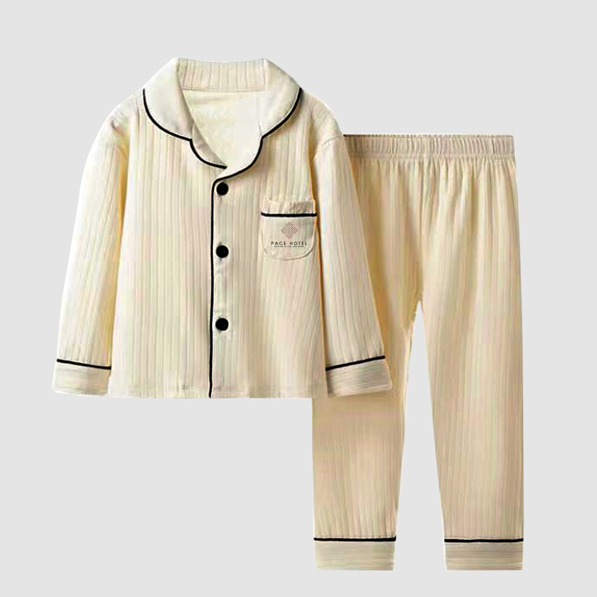 【Hotel Gift系列】兒童睡衣訂製 客製化兒童睡衣 純棉長袖睡衣套裝