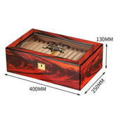 【家居系列】雪茄保濕盒 大容量鋼琴漆密封客製logo煙盒