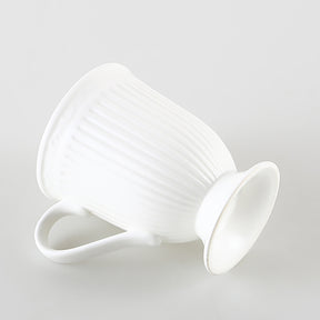 【水樽杯子】法式復古杯 高級感精緻浮雕設計陶瓷高腳杯