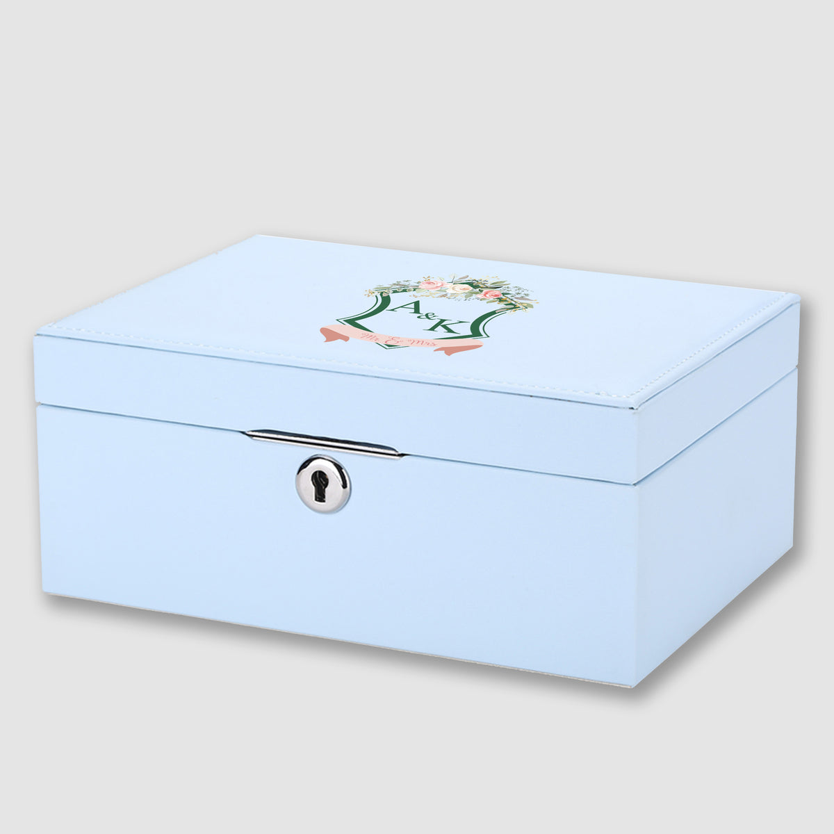 【家居系列】客製logo精緻首飾盒 雙層大容量首飾珠寶收納盒