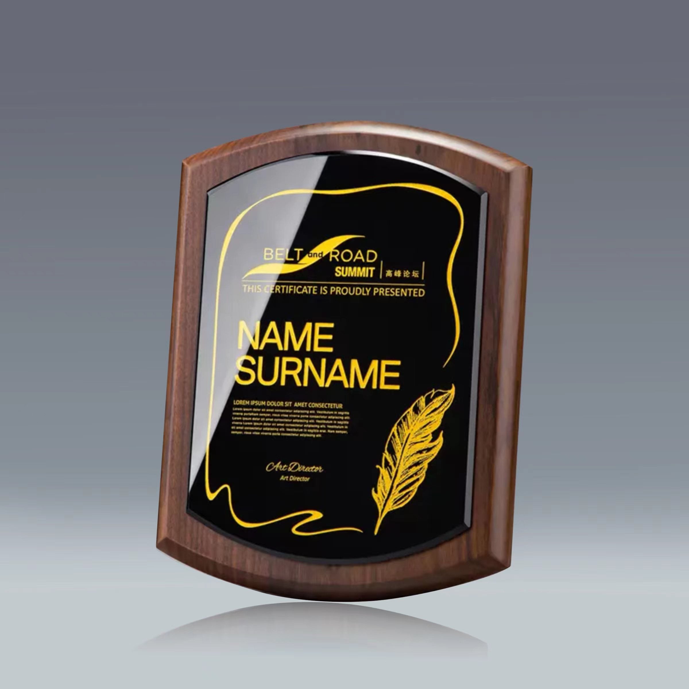 Walnut Trophy Medals| 胡桃木紀念品頒獎商業獎牌定製BG32-20