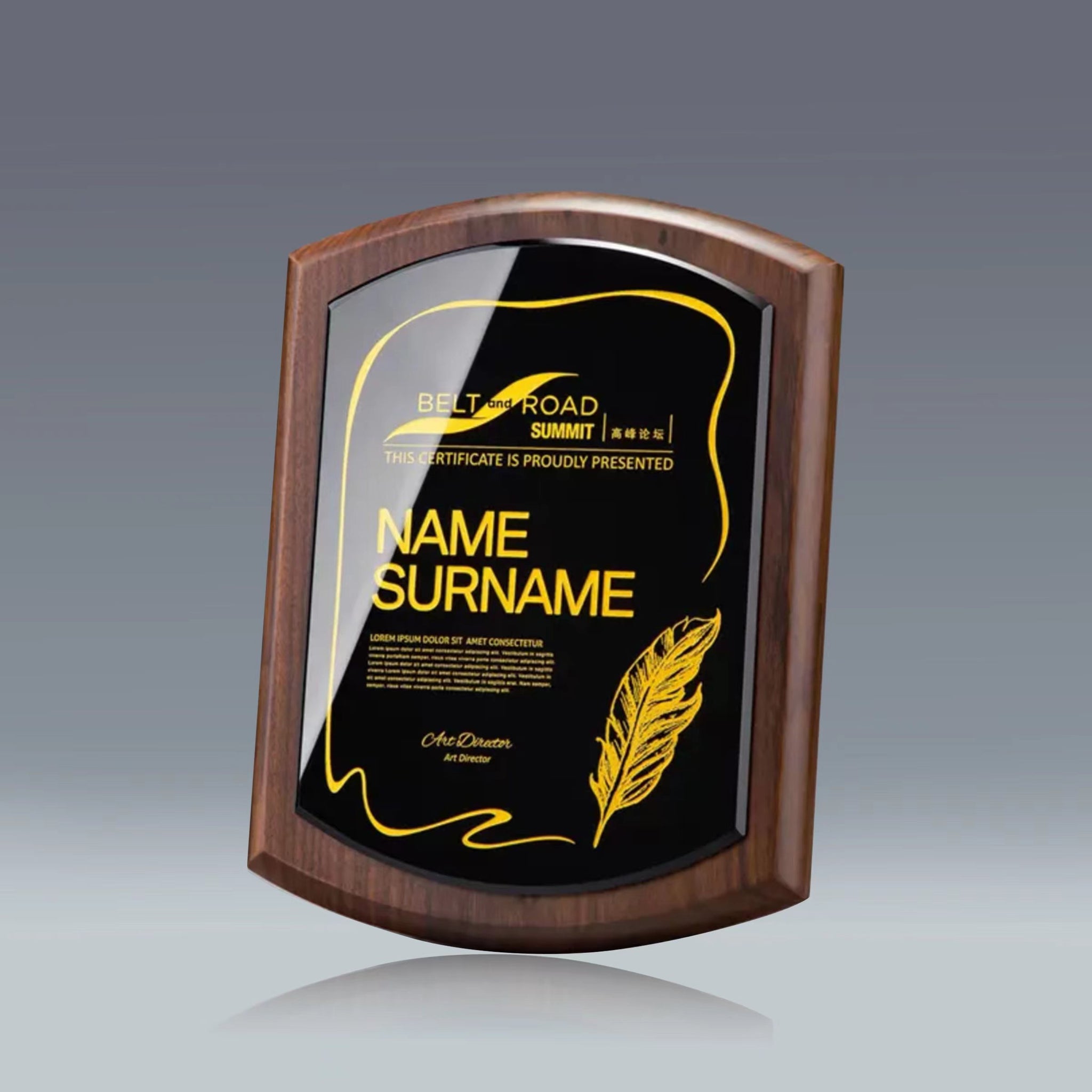 Walnut Trophy Medals| 胡桃木紀念品頒獎商業獎牌定製BG32-20