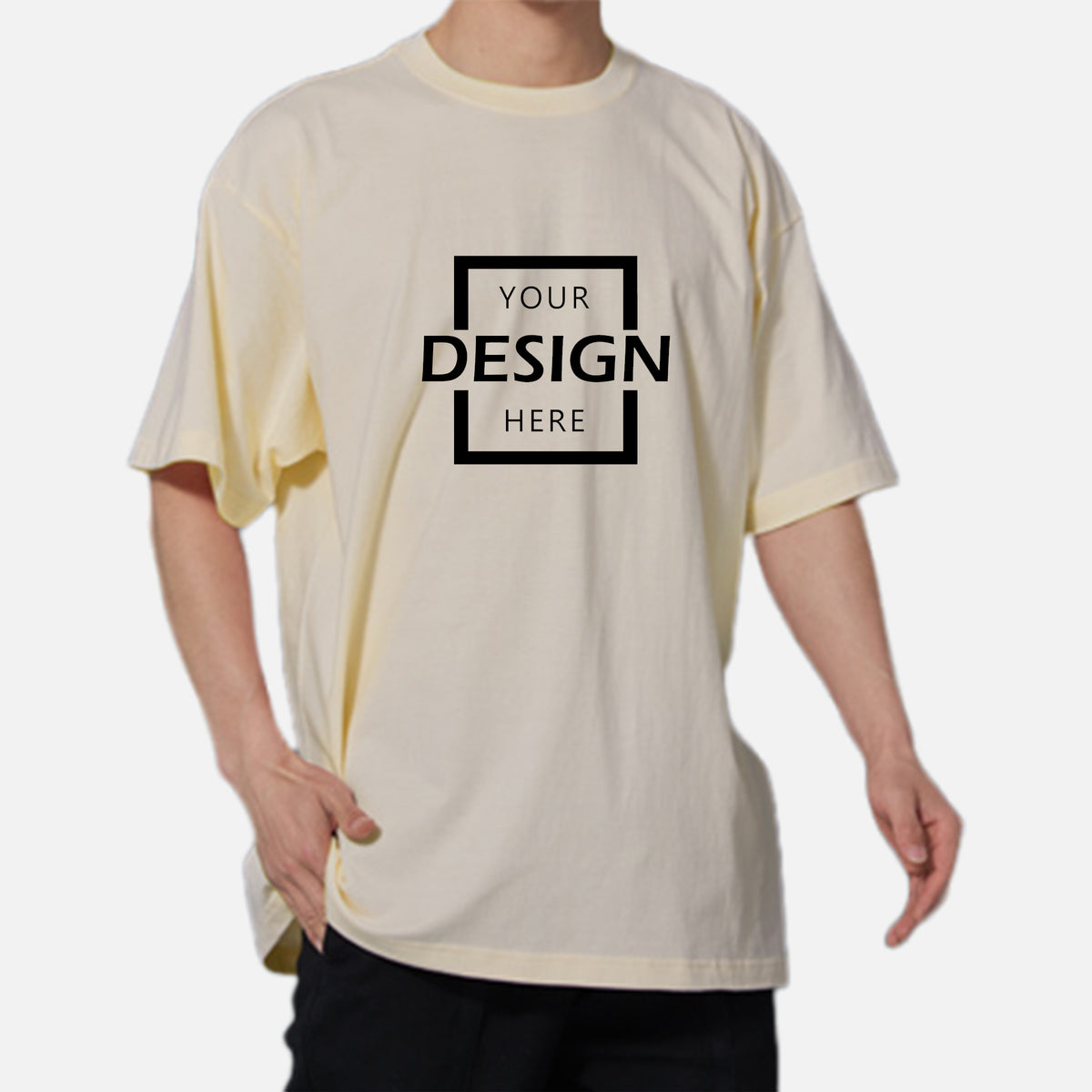 230g Loose Solid Color Fashion Oversize T- Shirt∣HK 純色T恤訂製