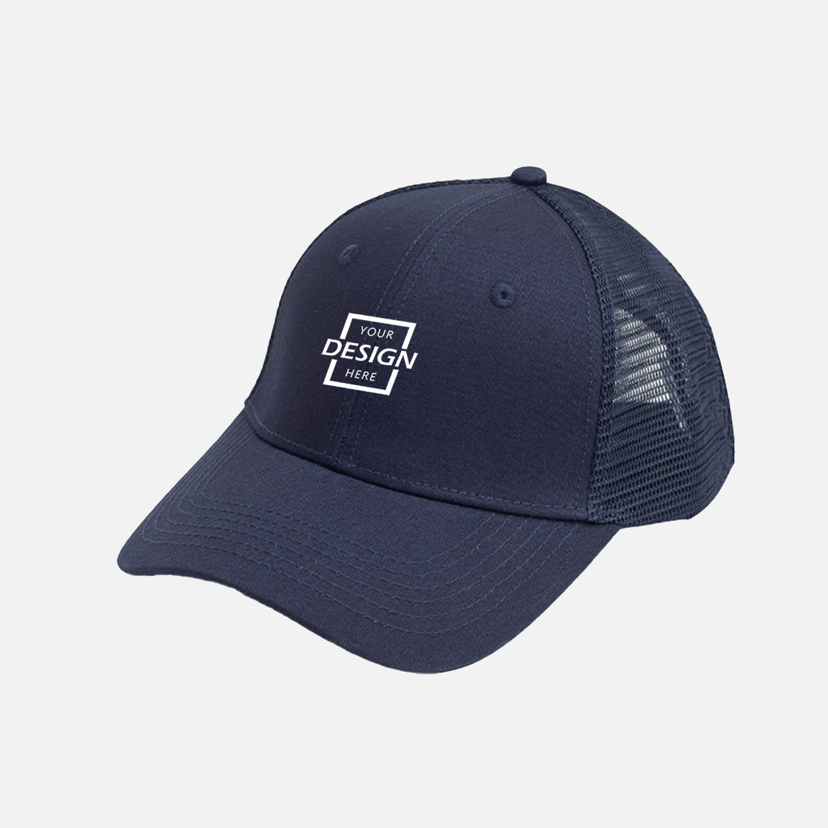 Cotton Mesh Embroidered Trucker Hat | HK 帽 卡車帽