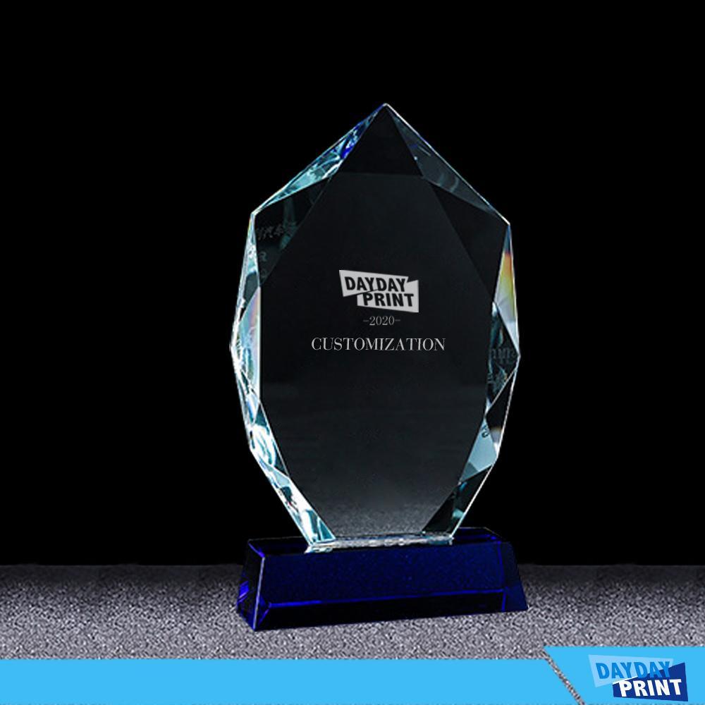 Cut Ice Shape Crystal Trophy | 多邊形創意個性冰之水晶獎杯定制