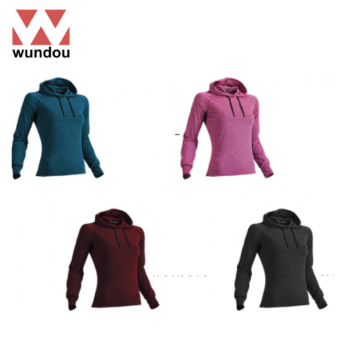 Wundou P760 Women's Long Sleeve Fitness Hoodie