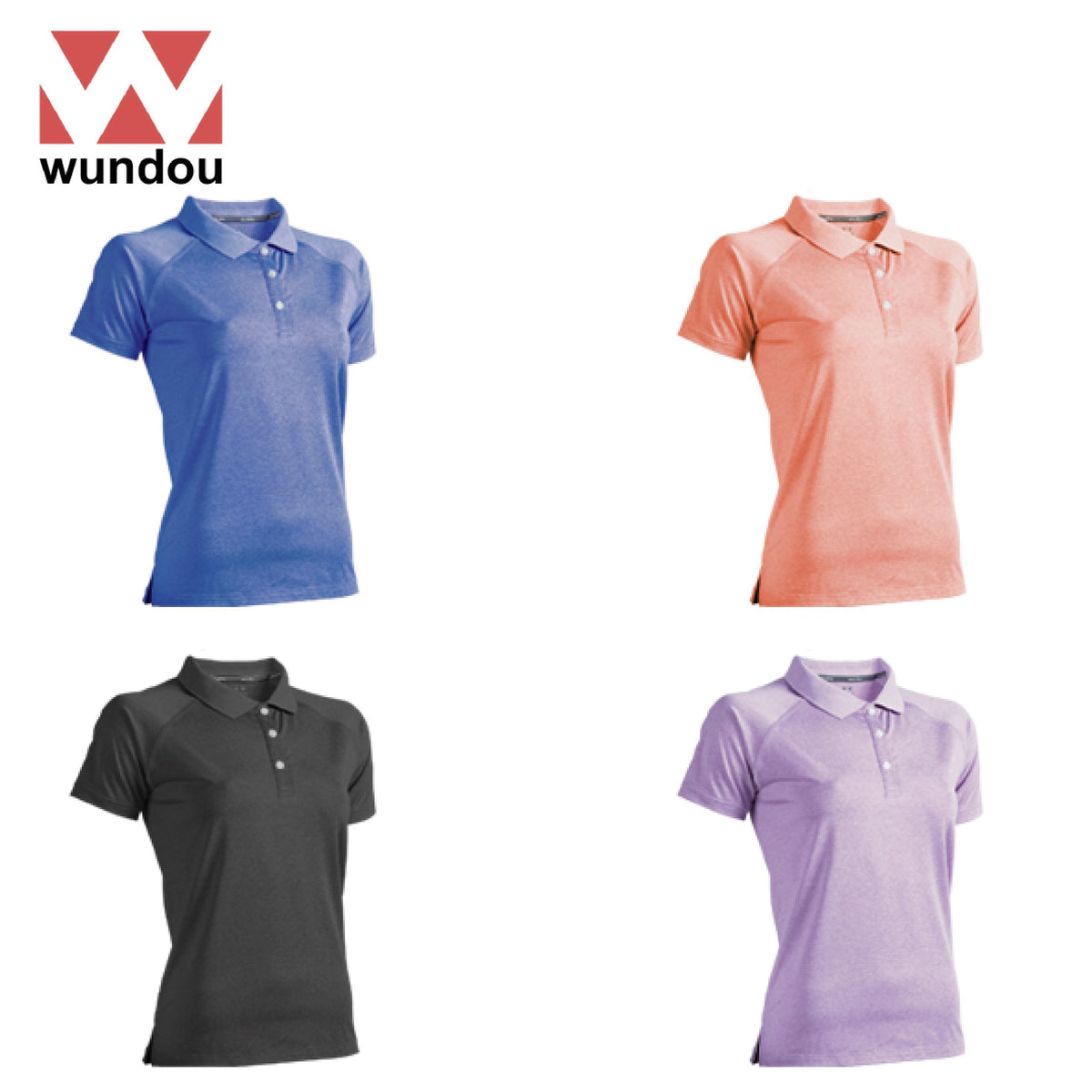 Wundou P825 Women's Fitness Stretch Polo Shirt