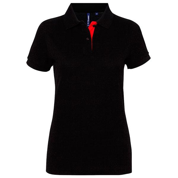 Women's Contrast Polo Shirt