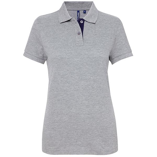 Women's Contrast Polo Shirt